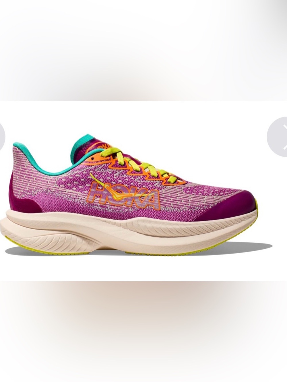 HOKA Fuschia Mach 6 Running Shoes